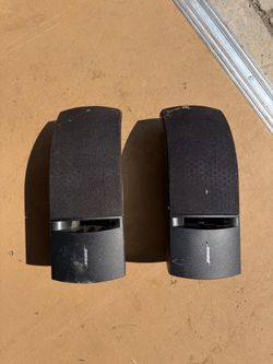 Black Bose double-cube speakers (pair)
