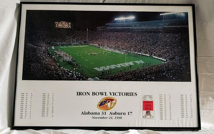 Iron Bowl Victories Crimson Tide Poster