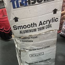 Tribuilt smooth aluminum trim coil white dover white New