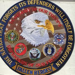 Fallen Heroes 12 inch military patch