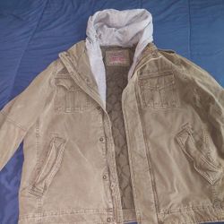 Levis Jacket Size XL, Military Green Color