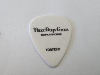Official Three Days Grace Explosions Guitar Tour Pick