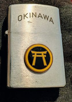 1953 Penguin Okinawa Lighter - Two-Sided