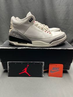 Men’s Jordan 3 Retro Mid White Cement Reimagined - Size 10M