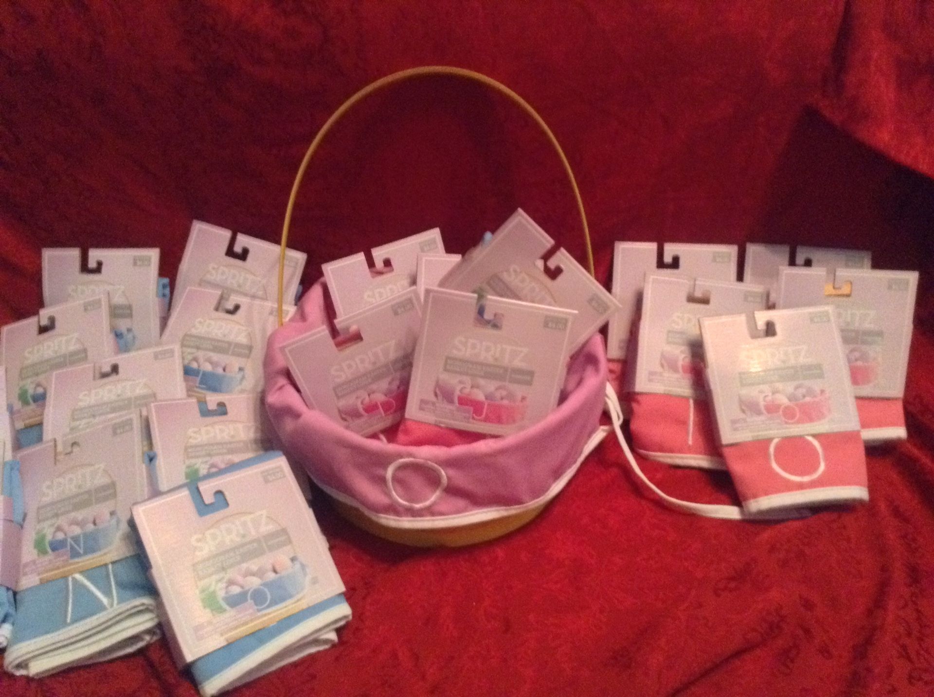 Monogram Easter basket liners