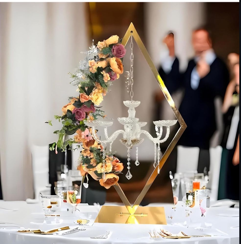 Metal Creative Diamond Candle Holder European Wedding Romantic Candle Holder Wes