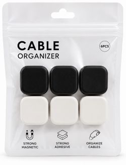 Magnetic Cable Organizer Clips 6 Pack Strong Adhesive Cord Holder