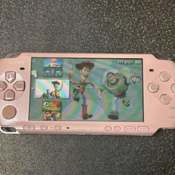 PSP 2000 Pink Rare Color Loaded 128gb 