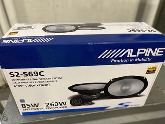 Alpine S2-S69C S-Series 6x9 Component 2-Way Speaker System