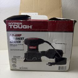 HYPER Tough 2.0-AMP 1/4 Sheet Palm Sander Corded Electric with Dust Collection
