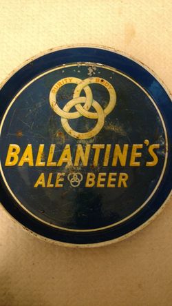 Vintage Ballantine's Ale Beer tray