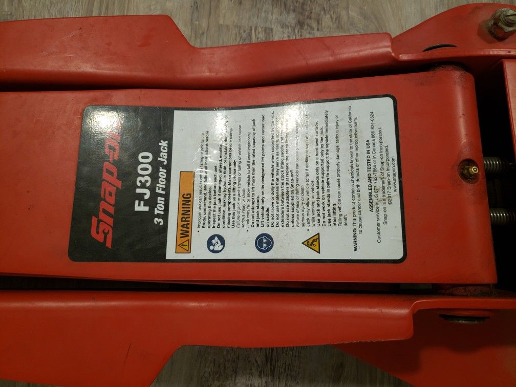 Snap On 3 Ton Floor Jack for Sale in Phoenix, AZ OfferUp