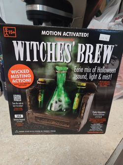 Witches' Brew Motion Activated Halloween Decoration