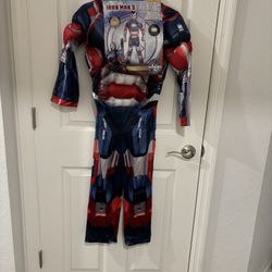 Halloween Costume Iron Man 3 Size 10-12 No Mask 