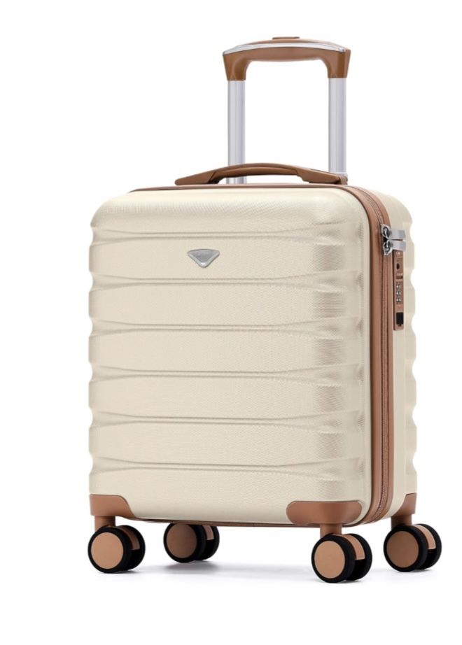 Carry On Suitcase Hardside Built In TSA Lock & USB Port Silent Double Spinner Wheels Maximum Underseat Carry-On Bag For American & United Approved Air