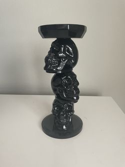 Three Tier Skull Candle Stick Holder