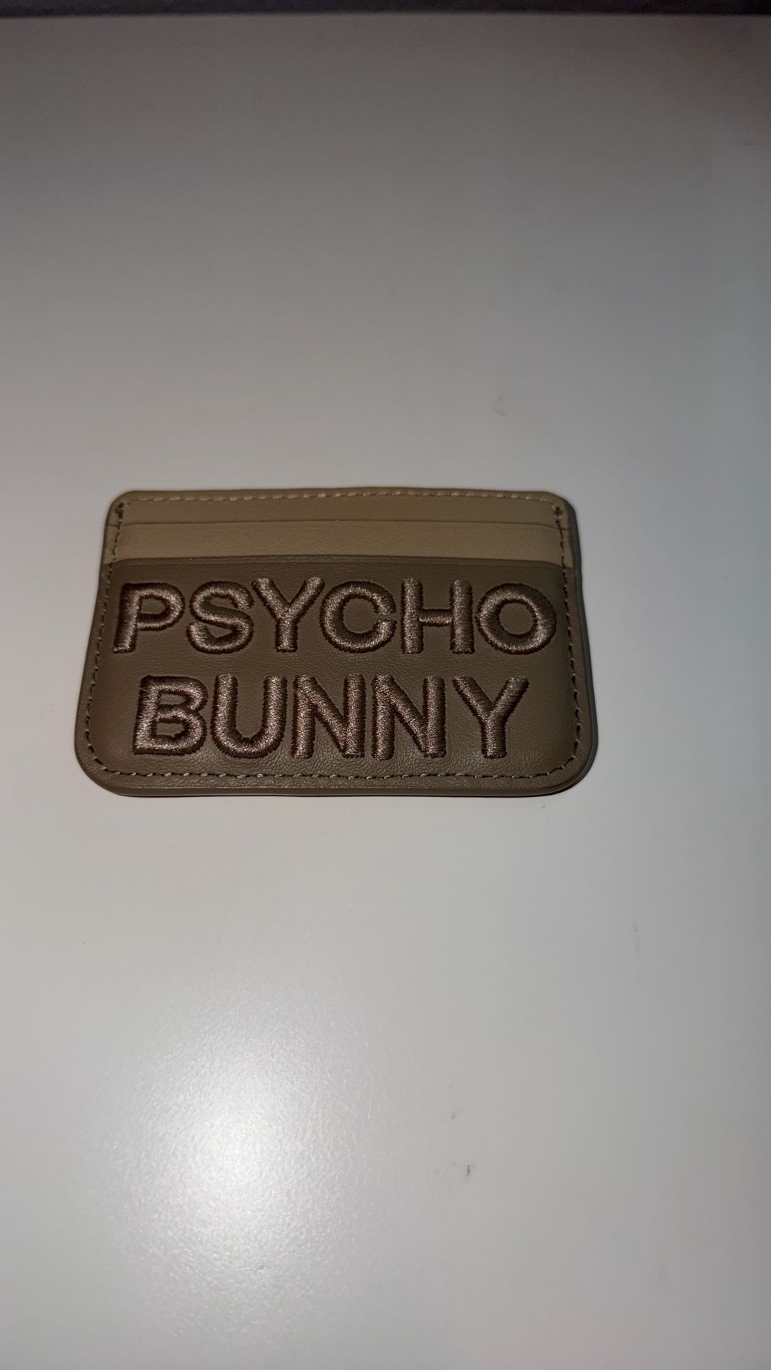 Mens Wordmark Leather Card Case