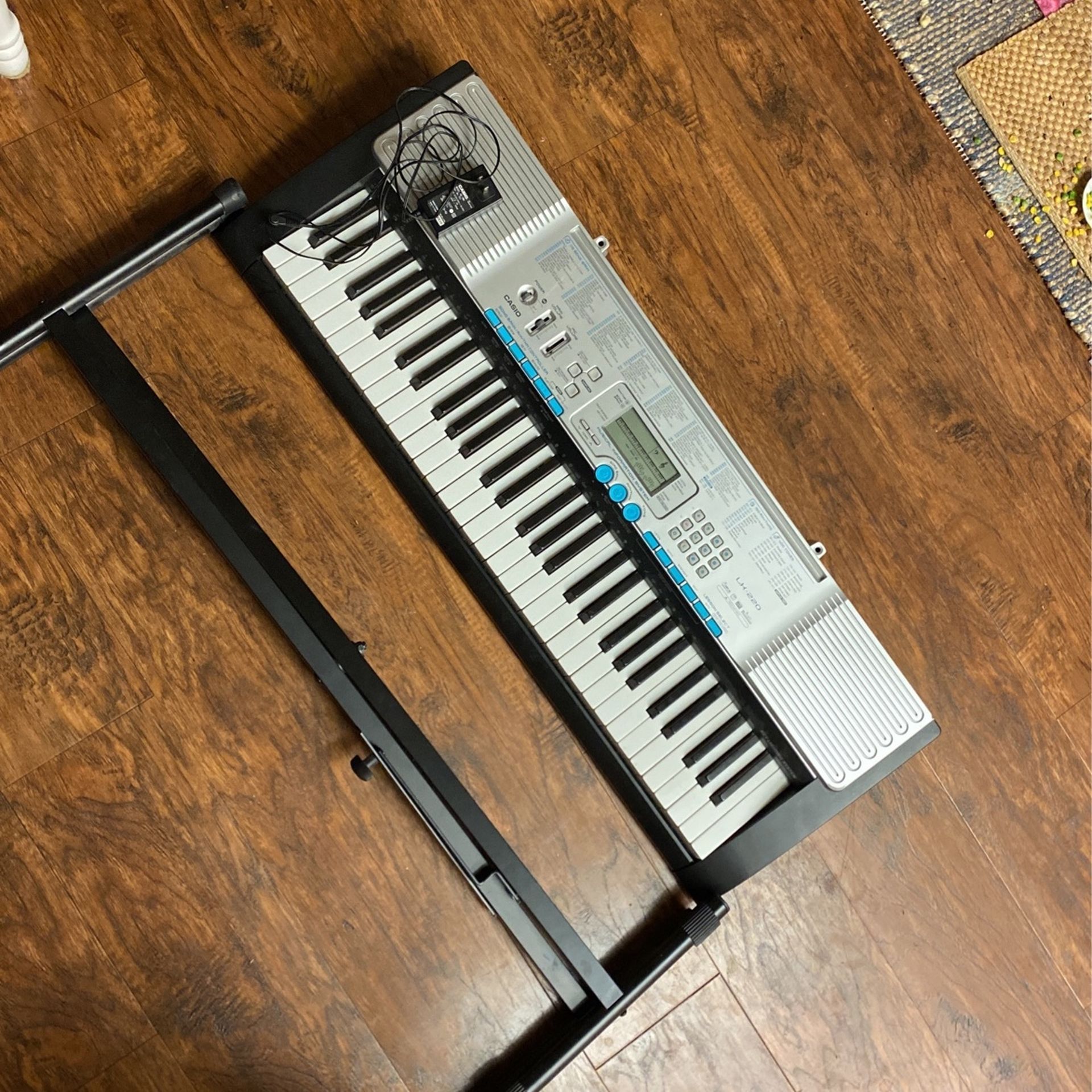 Casio LK-220 with cable and stand