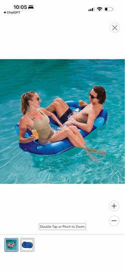 Inflatable 2-Person Pool Float Lounger