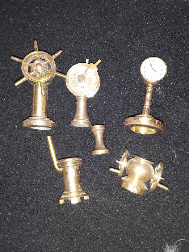 Vintage Mini Brass Doll house Pieces