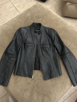 Guess Leather Jacket Small