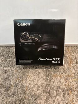 Black Canon Powershot G7X Mark III Camera Brand New