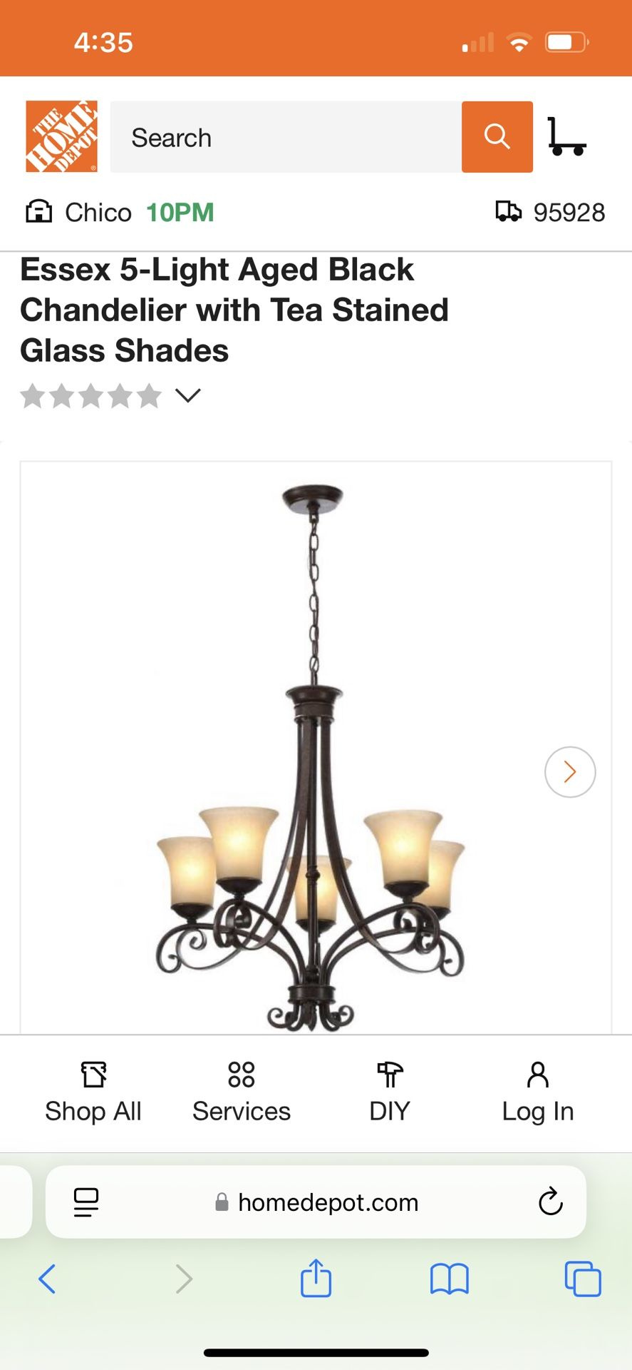 5 Light Chandelier