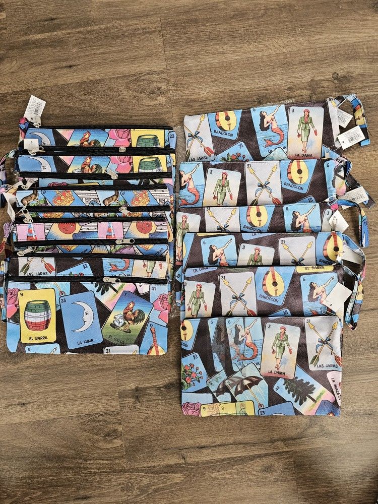 Mexican Lotería Clutch Bags