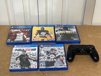 PS4 games and controller