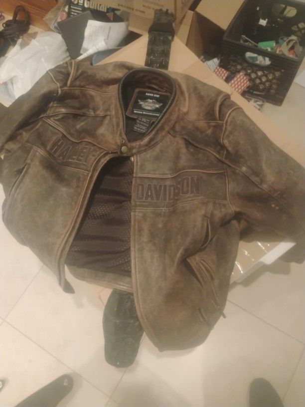 Harley Davidson  Leather Jacket 2x