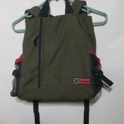VINTAGE 90'S  STUSSY INTERNATIONAL  S.A.I  TACTICAL BUCKET BACKPACK  FOR OFFICIAL USE 