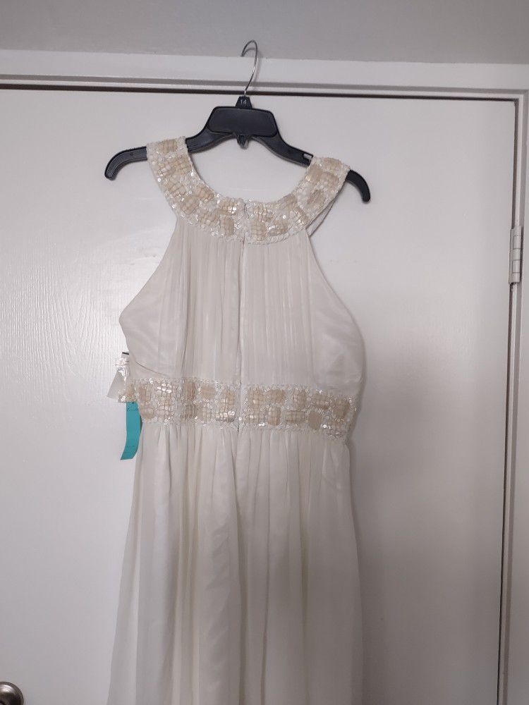 Special Occasion Or Prom Dress Off White