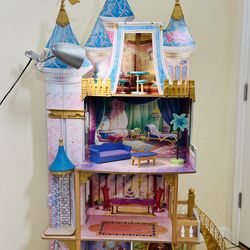 Spacious Disney Princess Royal Celebration wooden doll house
