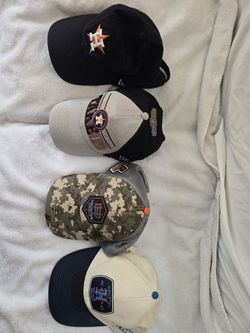 HOUSTON ASTROS 2017 WORLD CHAMPIONS CAP, HOUSTON TEXANS & HOUSTON DYNAMO CAPS RARE