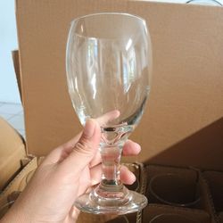 Glass goblets, set of 12