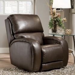 Electric Leather Brown Sofa 