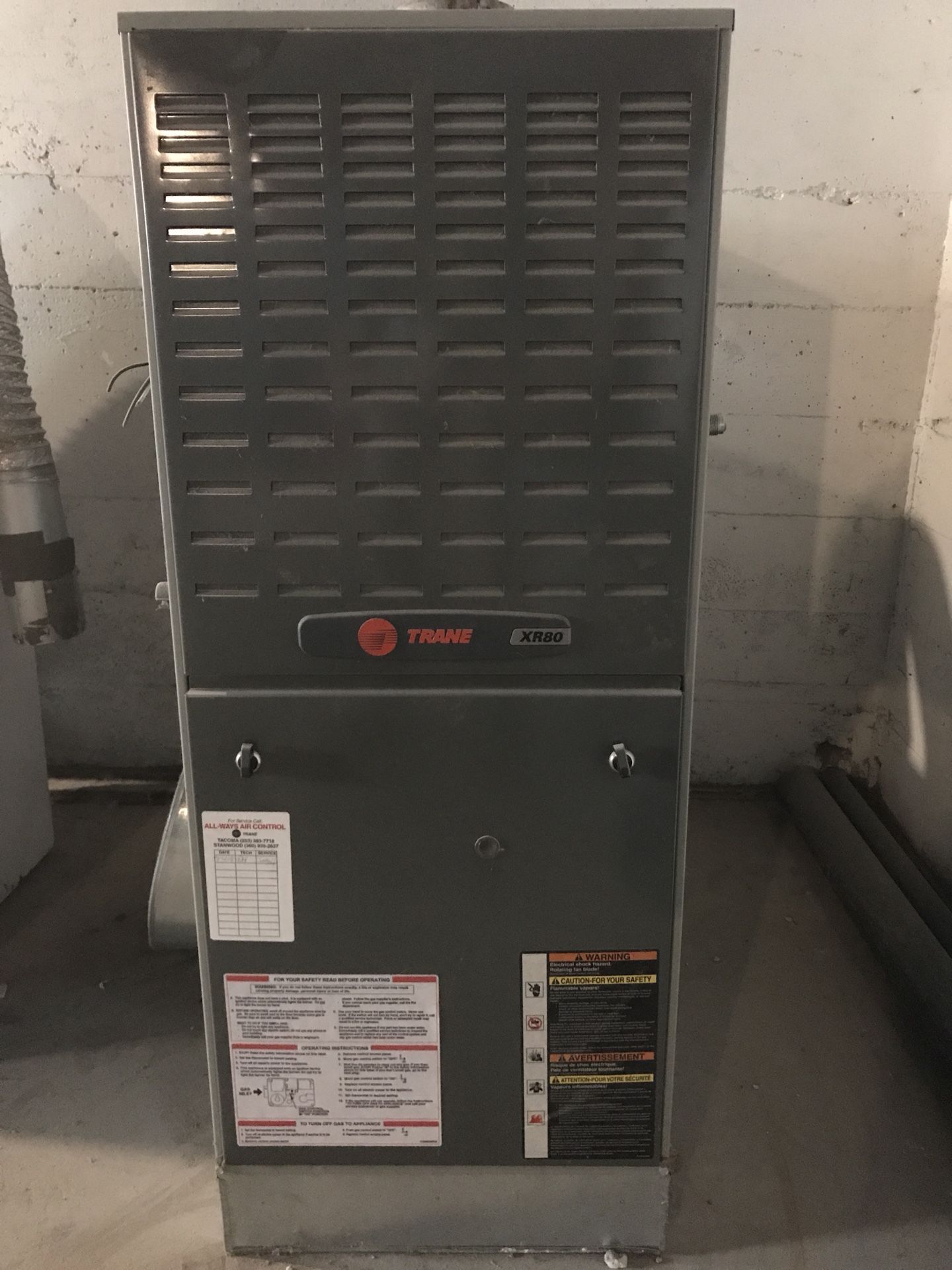 Trane XR80 Gas Furnace