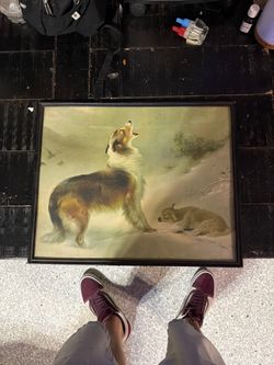 Vintage lithograph “Found” “shepherds call” !