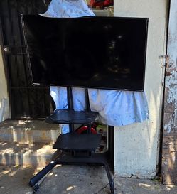 Samsung TV with portable stand