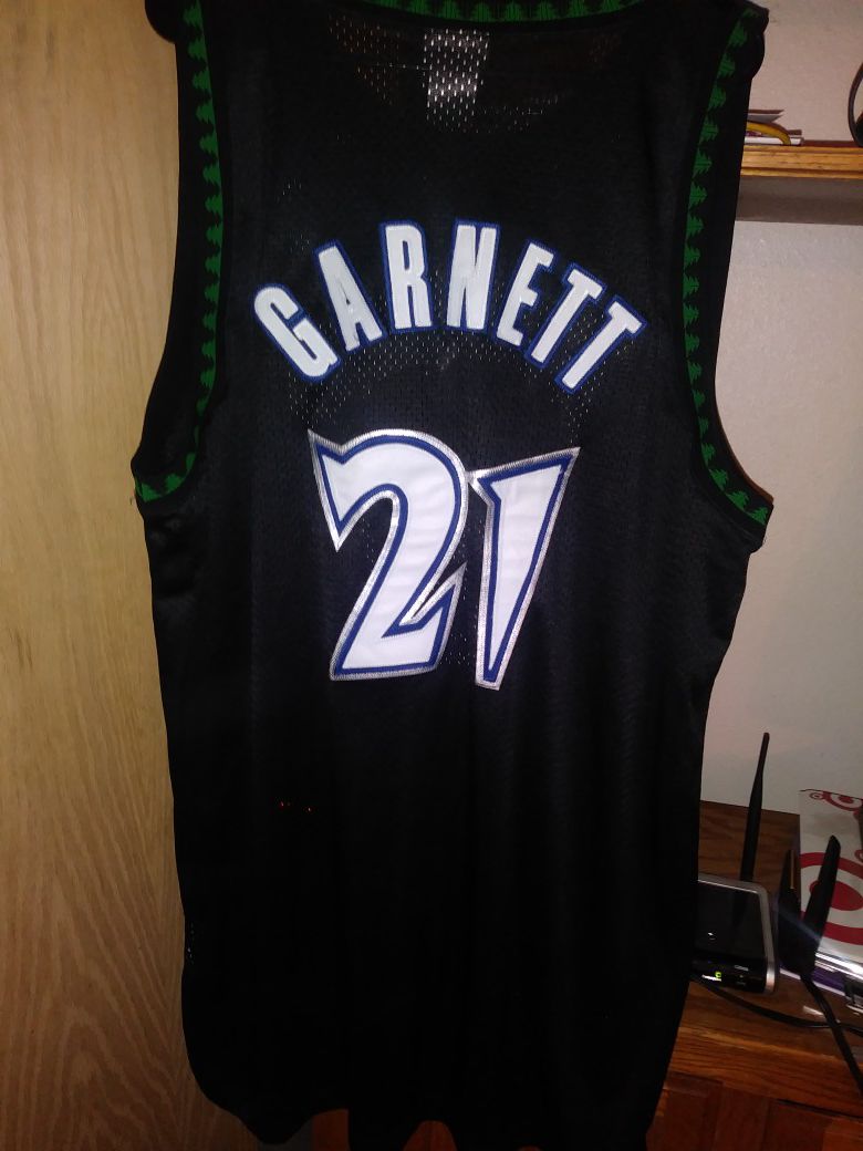 Garnett timberwolves jersey authentic nba stitched