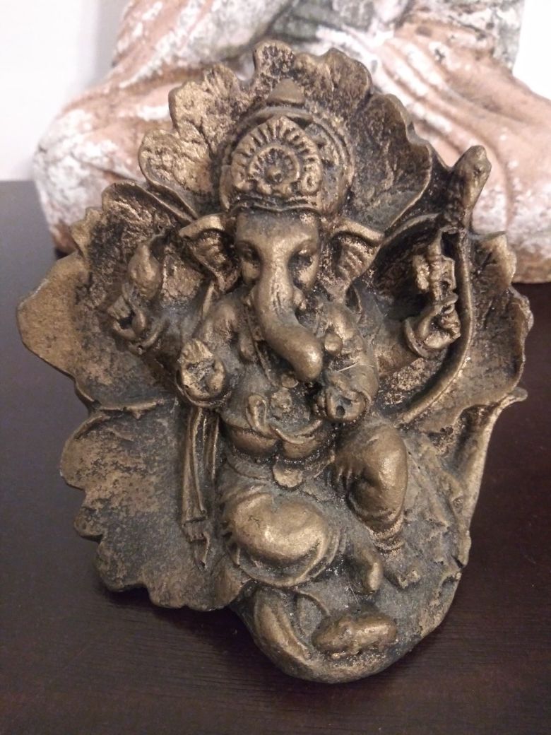 Ganesha, also spelled Ganesh, also called Ganapati, elephant headed Hindu god of beginnings