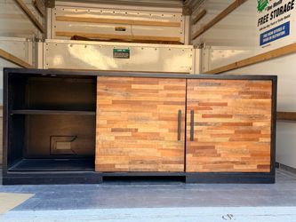 Crate & Barrel Seguro Ebony 68" Media Console