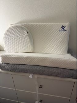 Changing Pad and Reflux support pillows for stroller and bassinet and crib.