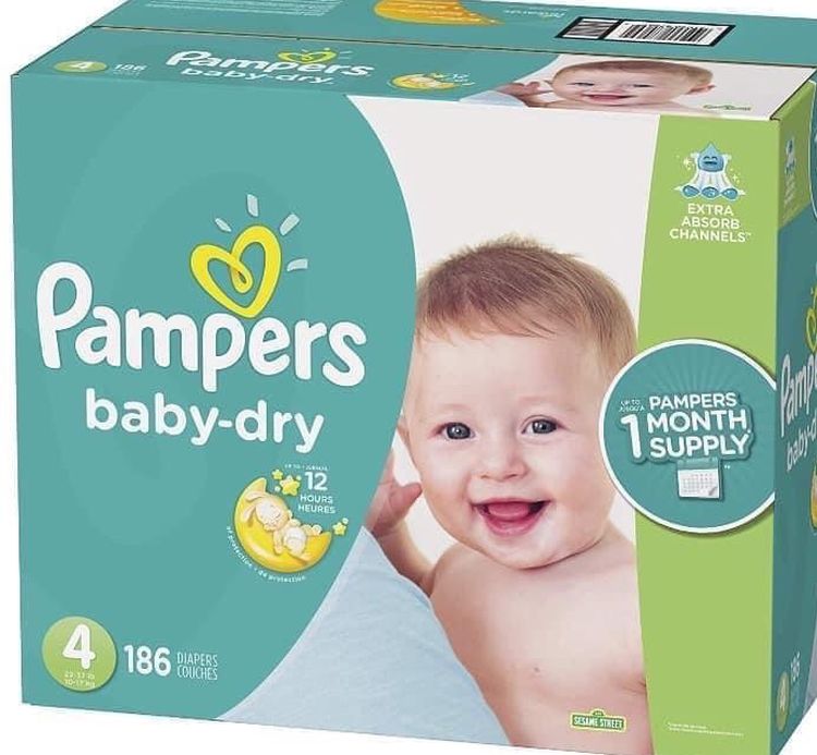 Pampers Baby Dry size 4 diapers- pañales