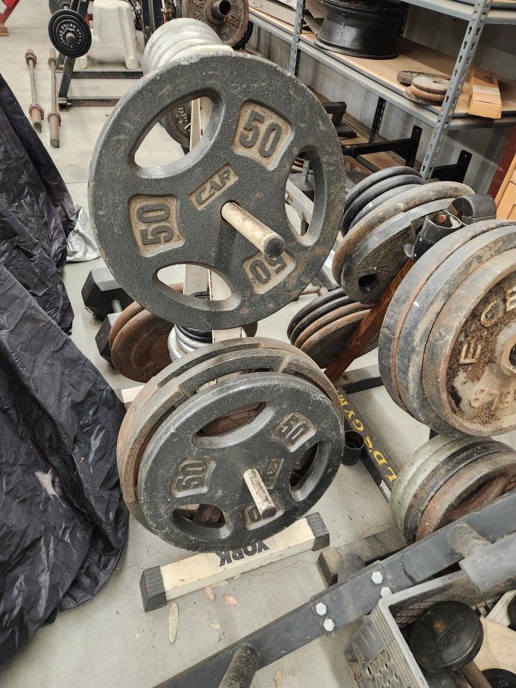 50s Standard Gym Weights $100 Pair