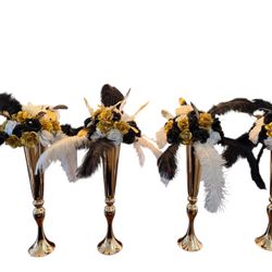 Black Gold White Wedding Decor Or Bachelorette/Bachelorette Party And Party Decor