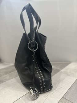 Michael Michael Kors Astor Large Shoulder Tote Bag, Black, Leather
