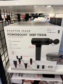Sharper Image Powerboost Deep Tissue Massager, Black