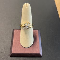 14KT Gold Diamond Wedding Set 