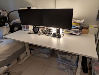Ikea desk (height adjustable)